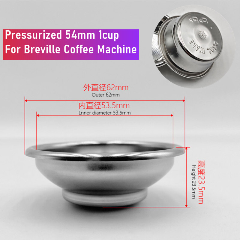 Cesta de filtro presurizada de - Breville Espresso Bes870 reseña y precio